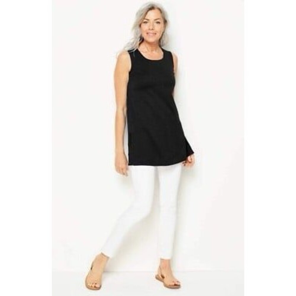 J. Jill Women's 100% Pima Cotton Sleeveless Perfect Tank Top Petite M